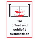 thumbnail of Tor öffnet und schließt automatisch Aufkleber A7 (74x105mm)