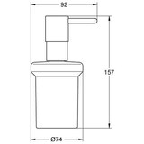 thumbnail of GROHE Seifenspender Essentials 40394 fürHalter Essent./-Cube hard graphite geb.