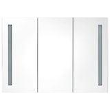 thumbnail of vidaXL LED-Bad-Spiegelschrank 89x14x62 cm Weiß und Eichen-Optik