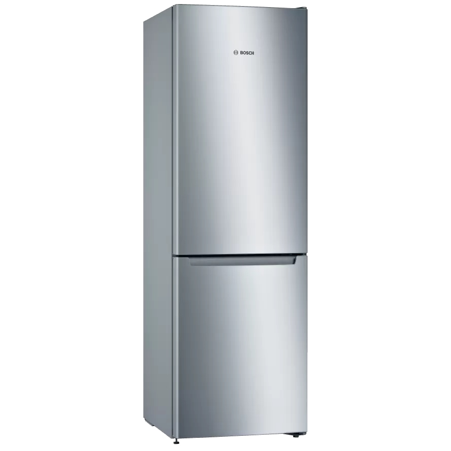 Bosch Elettrodomestici, Serie 2, Frigorifero combinato da libera installazione, 186 x 60 cm, Inox look, KGN36NLEA