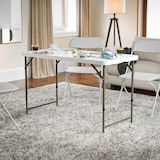 thumbnail of Yoevu - Mesa plegable de resina 120 cm compacta, resistente y fácil de transportar para interior y exterior