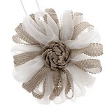 thumbnail of Embrasse à rideaux aimantée 9cm Blanc/Taupe - Boulet