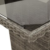 thumbnail of vidaXL 11-tlg. Garten-Bistro-Set mit Kissen Grau Poly Rattan