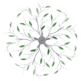 thumbnail of vidaXL Deckenleuchte mit Acrylglas-Blätter für 5 x E14-Lampen Grün