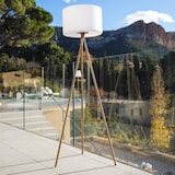 thumbnail of Lumisky Lampadaire d'extérieur sans fil TAMBOURY WOOD RGB H150cm Polyéthylène Beige