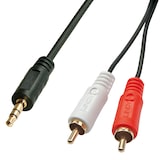 thumbnail of Lindy 35680 Audio-Kabel 1 m 3.5mm 2 x RCA Schwarz