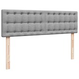 thumbnail of vidaXL Ottoman-Bett mit Matratze & LEDs Hellgrau 140x200 cm Stoff