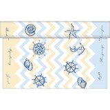 thumbnail of Sovie HORECA Tischläufer Maritim in blau aus Linclass® Airlaid 40 cm x 24 m, 4x1 Stück