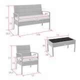 thumbnail of Rattan Sitzgruppe Sparta 3+1