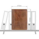 thumbnail of Bear Design Schreibmappe Leder Konferenzmappe braun A4 Orgamappe cognac braun CL7793
