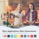 thumbnail of Microphone Sans Fil Pour iPhone iPad Avec Réduction De Bruit Et Longue Autonomie YONIS