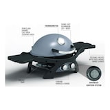 thumbnail of Churrasqueira a gás 5.2KW 2 grelhas de ferro fundido 58 x 42,5 cm 2 queimadores de aço inoxidável 2 prateleiras PIT BOSS