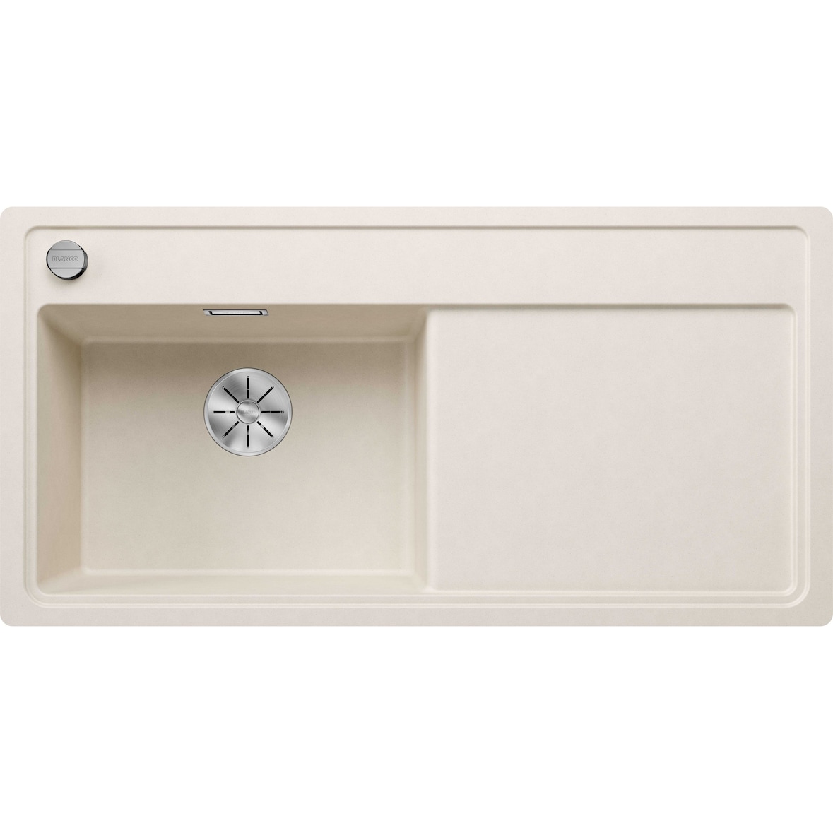 BLANCO ZENAR XL 6 S-F Einbauspüle SILGRANIT softweiß ab 60 cm Excenter