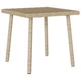 thumbnail of vidaXL Garten-Couchtisch Rechteckig Beige 40x40x37 cm Poly Rattan