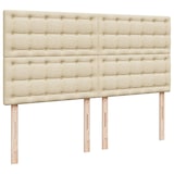 thumbnail of vidaXL Boxspringbett mit Matratze Creme 180x200 cm Stoff