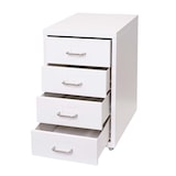 thumbnail of Rollcontainer Boston T851, Schubladenschrank Stahlschrank Büroschrank, 48x28x41cm 4 Schubladen ~ weiß