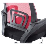 thumbnail of DELUKE® Bürostuhl Ergonomisch ZEOS Schreibtischstuhl mit Netzbespannung Höhenverstellbarer Drehstuhl Computerstuhl 120 kg Rot