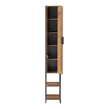 thumbnail of Helloshop26 - Badezimmer-Säulenschrank 160 x 24 x 30 cm Schwarznuss-Optik 03_0009951