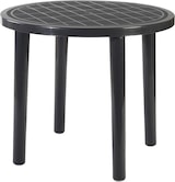 thumbnail of Mesa de Jardín Redonda COSHANO 90x72cm de resina Antracita para  exterior desmontable portátil