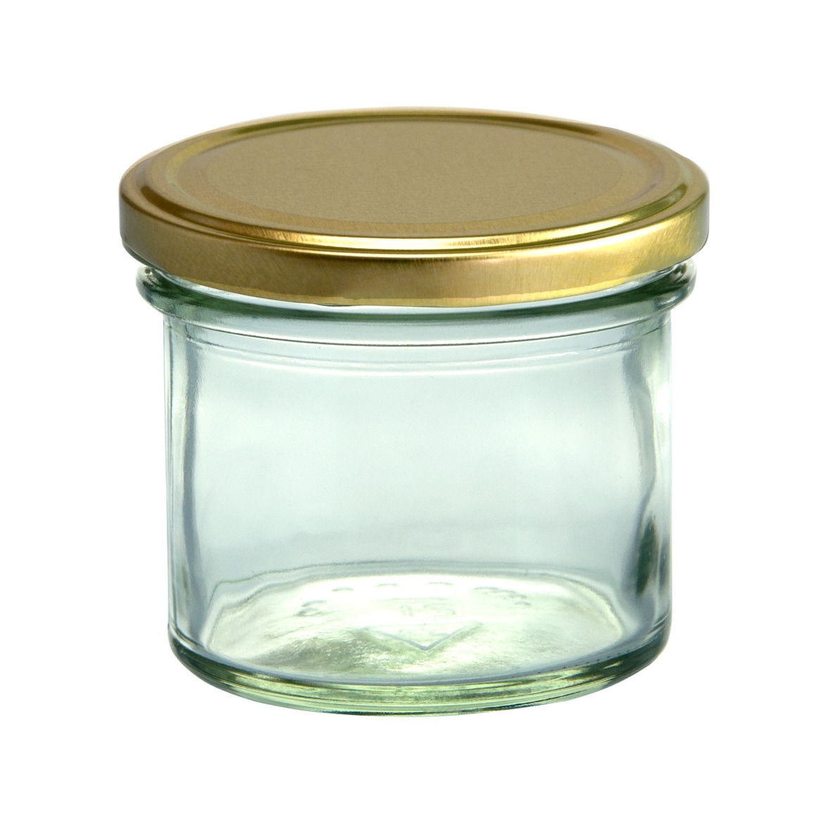 75er Set Sturzglas 125 ml Marmeladenglas Einmachglas Einweckglas To 66 goldener Deckel incl. Diamant-Zucker Gelierzauber Rezeptheft
