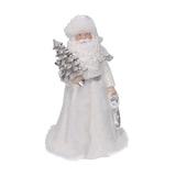 thumbnail of Vacchetti Babbo natale in resina bianco cm14x12h23