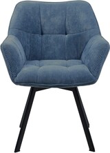 thumbnail of Esszimmerstuhl MATOR - Cord Blau 60x59x81 cm | Essstühle Esszimmerstühle Küchenstühle Wohnzimmerstühle