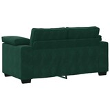 thumbnail of vidaXL Loveseat Sofa Donkergroen 160x77x82 cm Fluweel