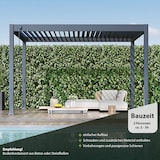 thumbnail of Weide Classic | Pergola Aluminium freistehend | 3 x 4 M | Lamellendach anthrazit