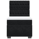 thumbnail of vidaXL Boxspringbett mit Matratze Schwarz 100x200 cm Samt