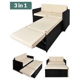 thumbnail of CASARIA® Polyrattan Sitzgruppe Lounge Set Gartenlounge Schwarz