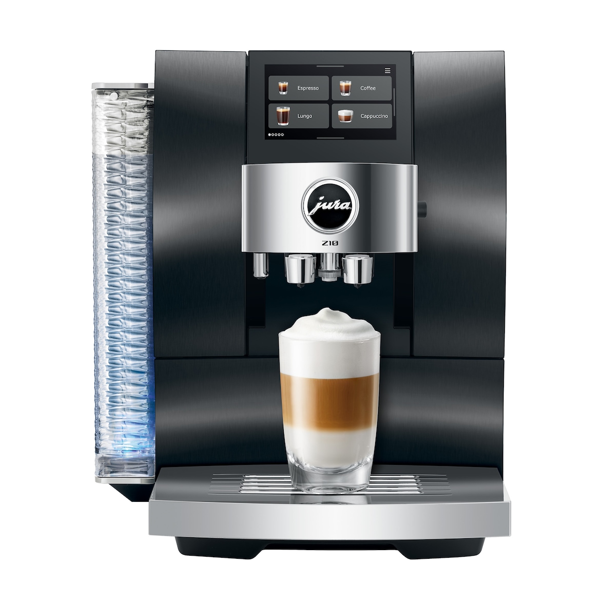 JURA - Z10 Aluminio Black (EB) - Cafetera automática con cold brew, P.R.G.2+, espuma dulce y 51 especialidades
