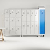 thumbnail of Cacifo soldado Rocada 40cm (400mm) 1 módulo 1 porta corpo branco ral9003 + porta branca ral9003