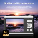 thumbnail of Appareil Photo Numérique 4K HD Double Objectif 50MP Écran Selfie Stabilisation Argent YONIS