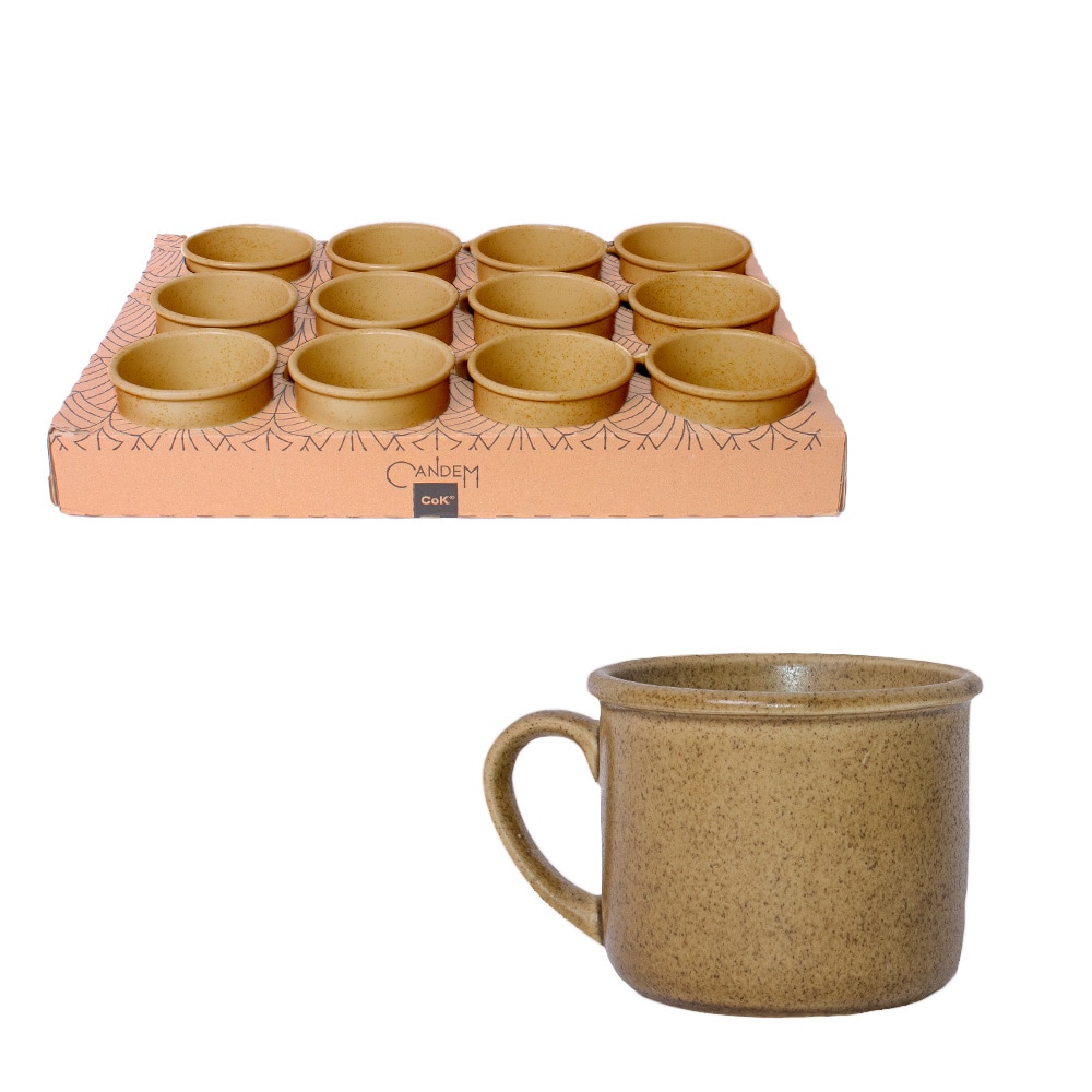 Cok Mug Patara Candem Marrón 25 cl  48 unidades