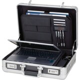 thumbnail of ALUMAXX Laptop-Attachékoffer C-1 Aluminium Trolley silber-carbon 45140