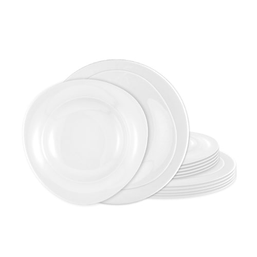 Seltmann Weiden Trio Weiß uni Tafelservice 12tlg. T