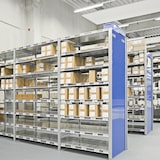 thumbnail of PROREGAL Fachbodenregal Stecksystem | Grundregal | HxBxT 200x130x30cm | 5 Ebenen | Fachlast 200 kg | Beidseitig nutzbar | Lichtgrau