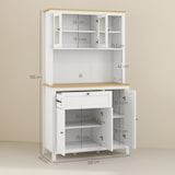 thumbnail of HOMCOM Dispensa Cucina con Cassetti Ripiani Scaffali Regolabili Bianco