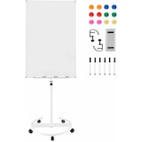 thumbnail of Soporte para rotafolio COSTWAY, pizarra móvil con ruedas, altura ajustable hasta 192 cm