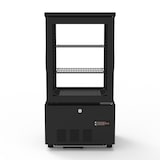 thumbnail of Vitrina refrigerada com 1 porta, 2 prateleiras, aço inoxidável/vidro, 85,4x43,4x39,8 cm, refrigeração a ar, 56 L, preto, TOPLINE 10584 Vaiotec