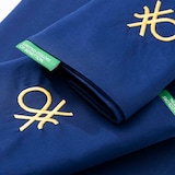 thumbnail of Benetton - Conjunto de cama de solteiro de 3 peças: lençol plano (160x240cm), lençol justo (90x200cm), 1 fronha (45x115cm) 100% algodão azul