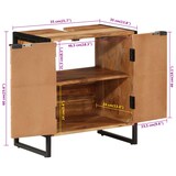 thumbnail of vidaXL Badschrank 55x35x60 cm Massivholz Akazie und Eisen