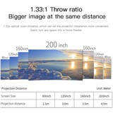 thumbnail of Projecteur Vidéo Full HD Vidéoprojecteur LED 200 AINSI Lumens 200 " USB HDMI YONIS