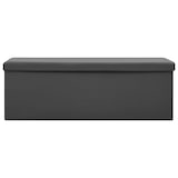 thumbnail of vidaXL Faltbare Sitzbank mit Stauraum Grau PVC