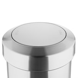 thumbnail of Bolero container van geborsteld staal met scharnierend deksel, 70 liter.