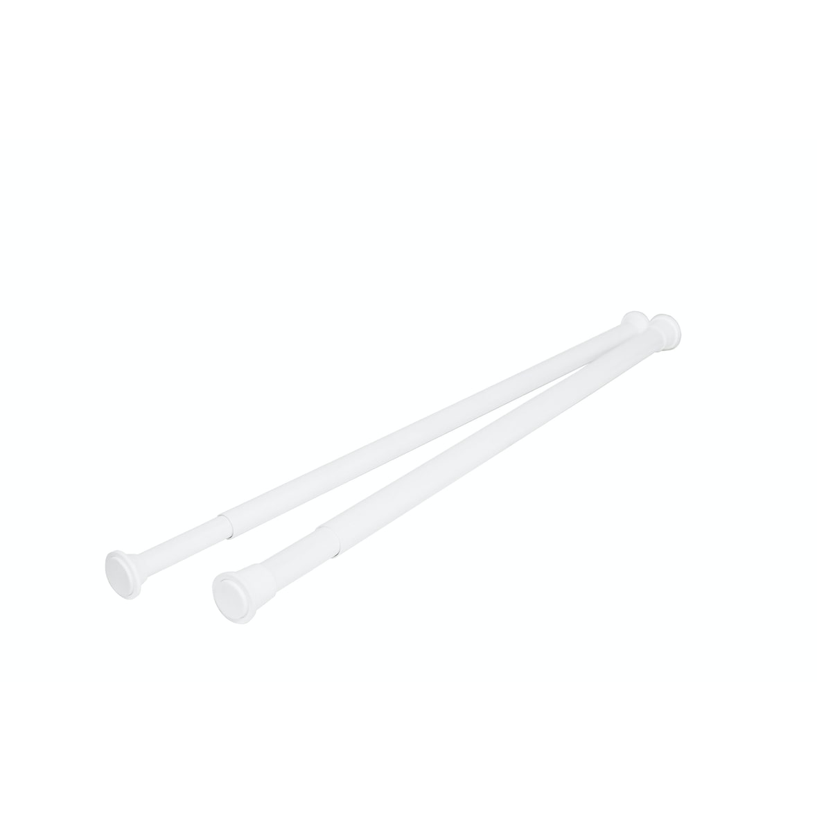 Alu Teleskopstange mini 45 - 65 cm weiss Duschvorhangstange Klemmstange ** extra kurz**