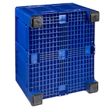 thumbnail of Palettenbox LxBxH: 1200 x 1000 x 790 mm geschlossen mit 4 Füße in blau
