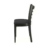 thumbnail of Gastro Stuhl Hugo | schwarz | gepolsterter Holzstuhl | Bistrostuhl | Restaurantstuhl