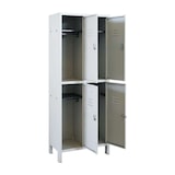 thumbnail of Armadio spogliatoio casellare lamiera verniciata con 4 posti – L680xP350xH1795 mm