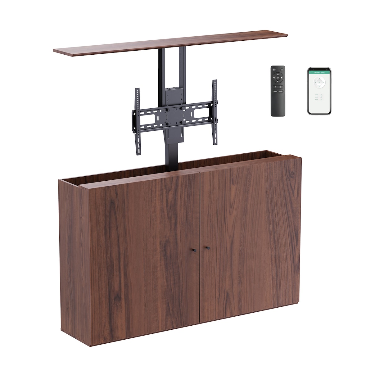 KIMEX - Mueble para TV con soporte motorizado 37"-65"